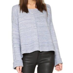 Free People River Blue Alpaca Wool Sweater Size S
